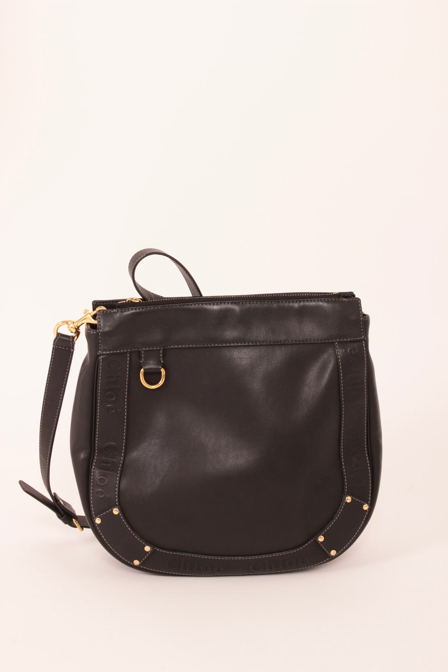Chloe Black Leather Crossbody Bag
