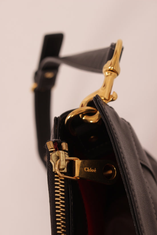 Chloe Black Leather Crossbody Bag