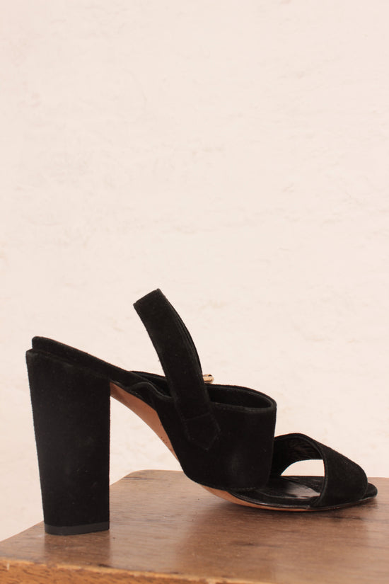 Vanessa Bruno Suede Black Heels