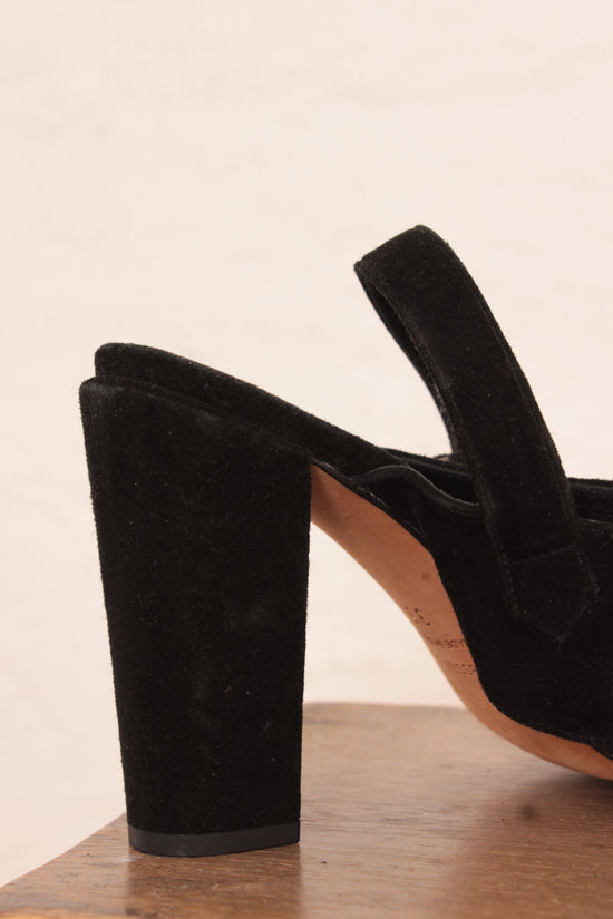 Vanessa Bruno Suede Black Heels