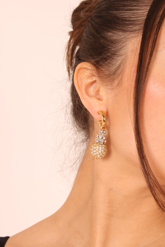 Timeless Pearly Crystal Earrings