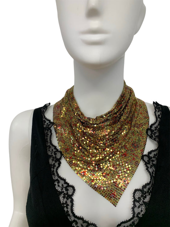 Paco Rabanne Scarf Chainmail Necklace