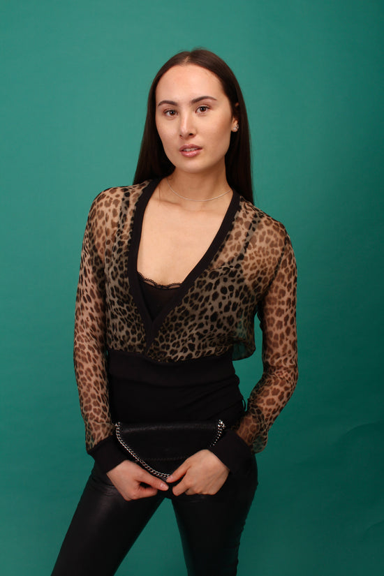 Givenchy Silk Leopard Print Cardigan