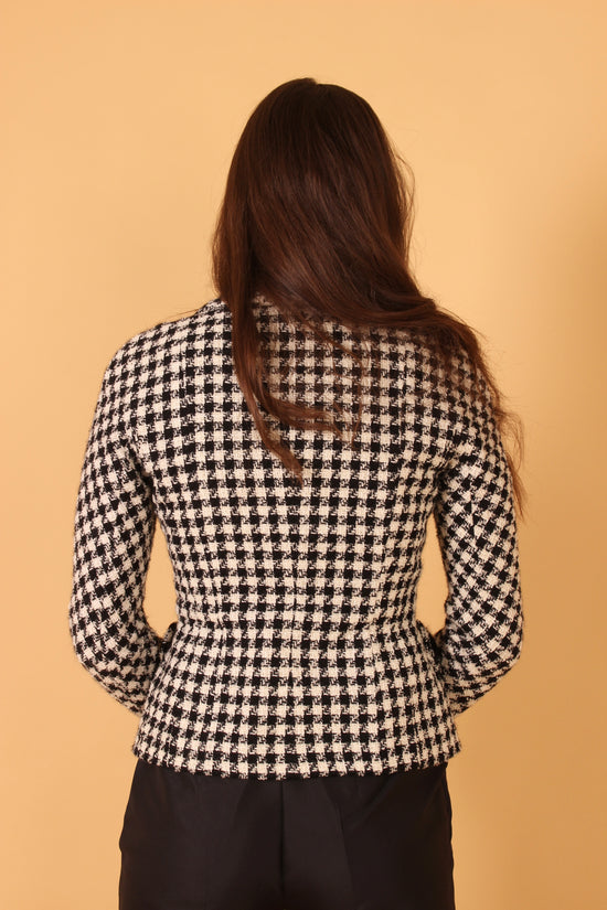 Vintage Dior Houndstooth Wool Jacket