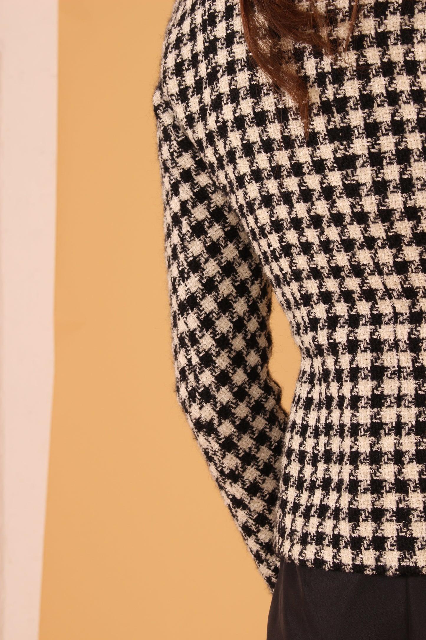 Vintage Dior Houndstooth Wool Jacket