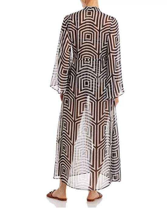 Alexandra Miro  Printed Chiffon Kaftan