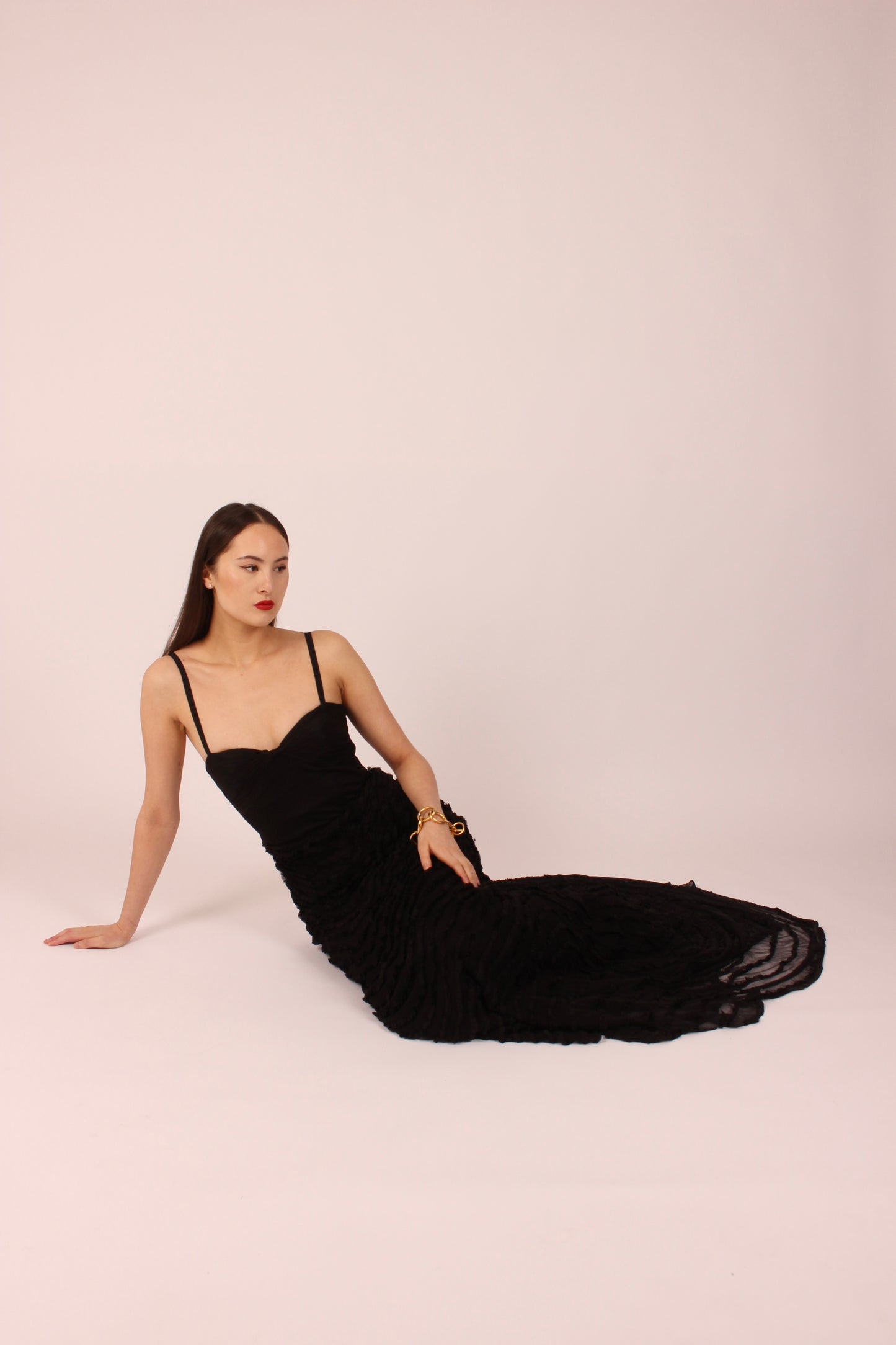 Load image into Gallery viewer, Jasmine Di Milo Black Late 90s Gown
