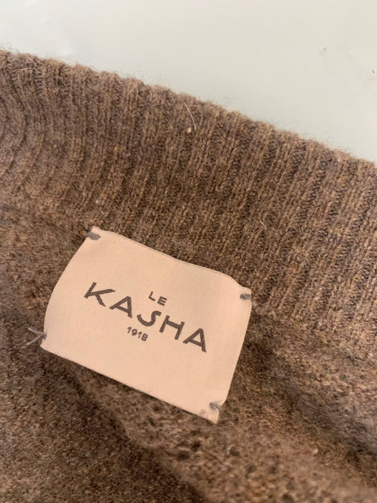 Le Kasha Green Cashmere Cardigan