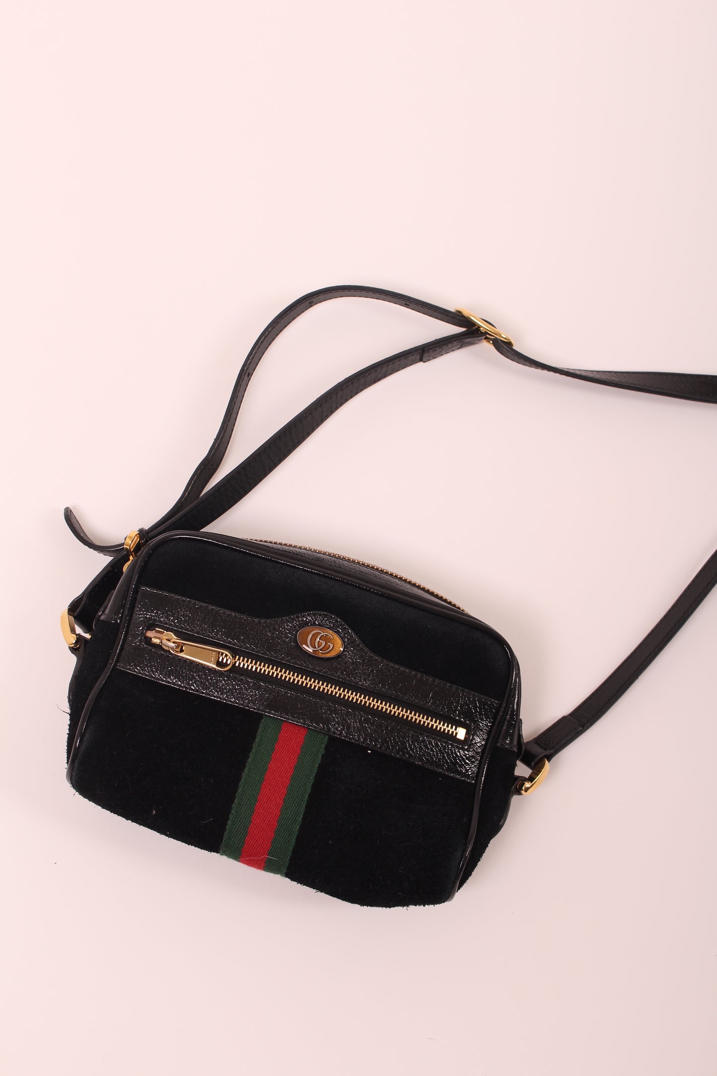 Gucci Ophidia Mini Suede Shoulder Bag