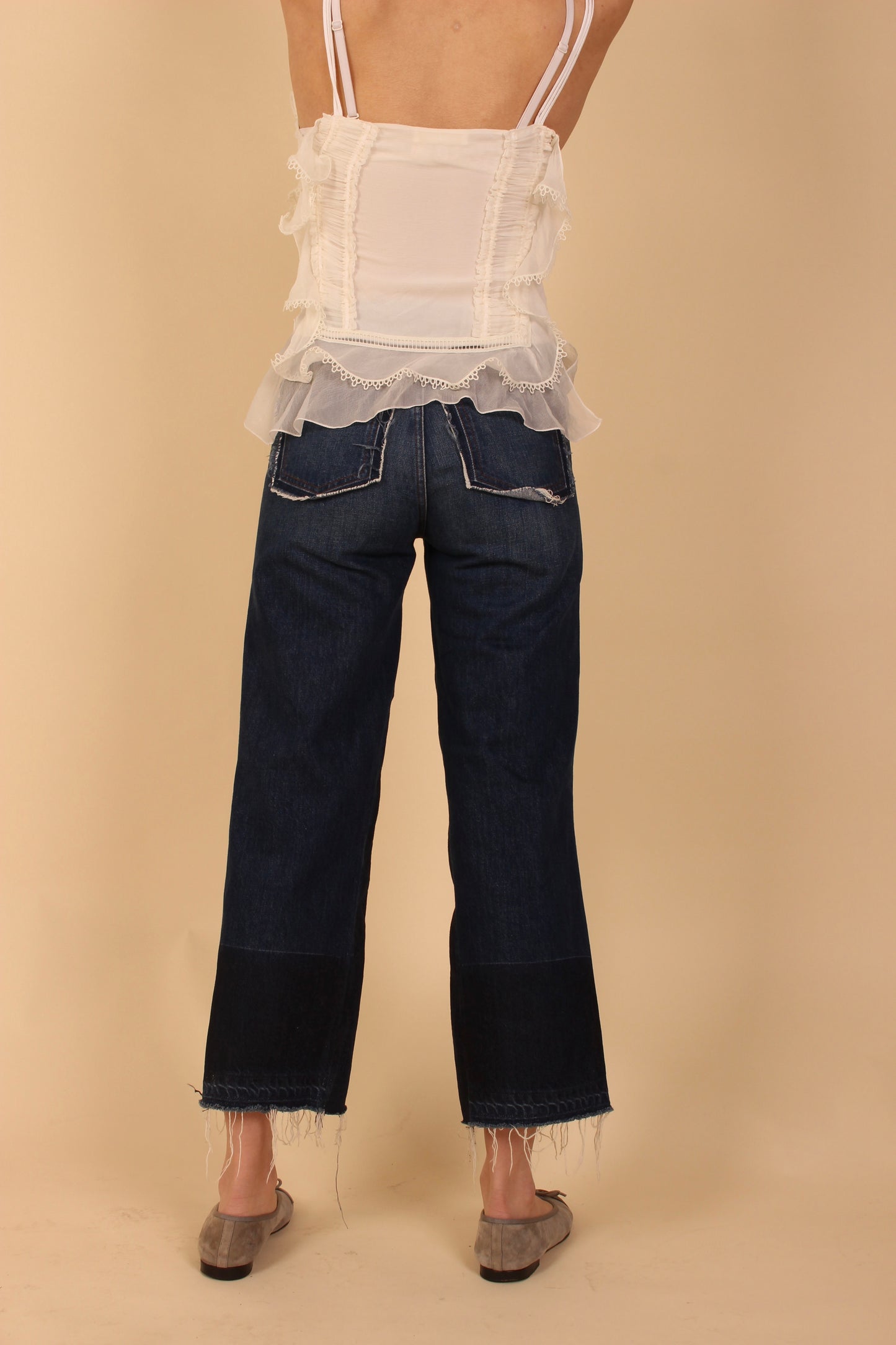 Closed Glow Wide Leg Raw Edge Jeans