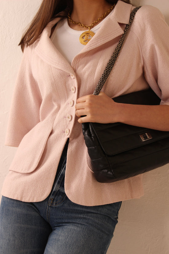 Chanel Baby Pink Cropped Sleeve Jacket