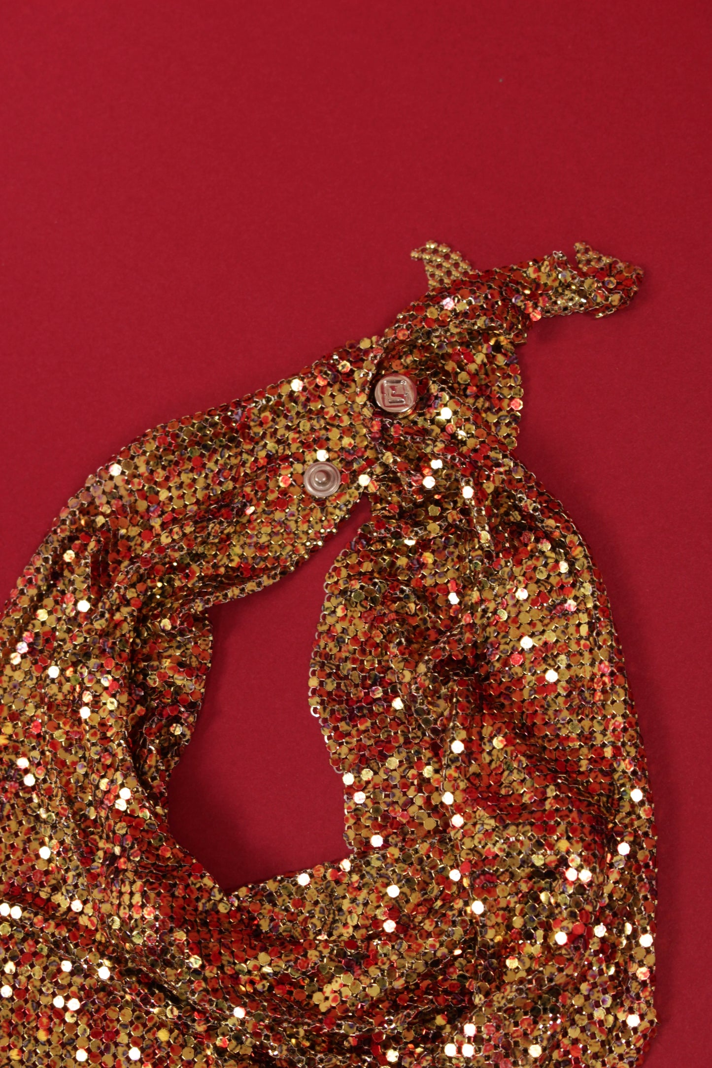 Paco Rabanne Scarf Chainmail Necklace