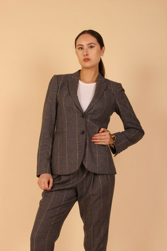 Gucci Grey Striped Suit