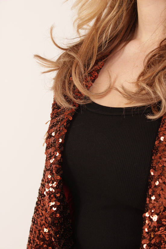 Vintage Bronze Sequin Jacket