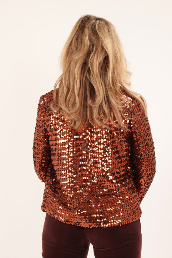 Vintage Bronze Sequin Jacket