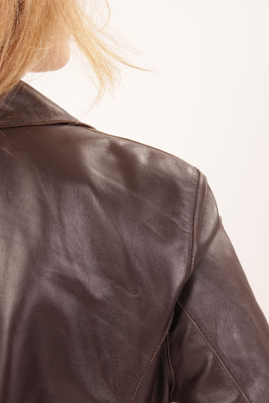 Vintage Caslon Brown leather Jacket