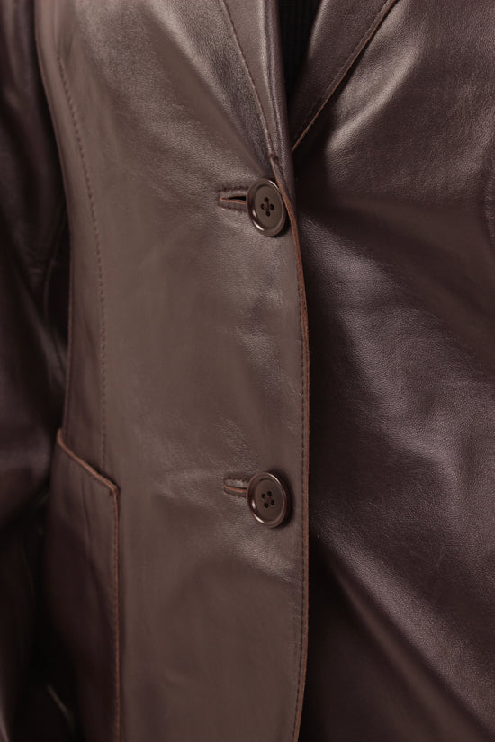 Vintage Caslon Brown leather Jacket