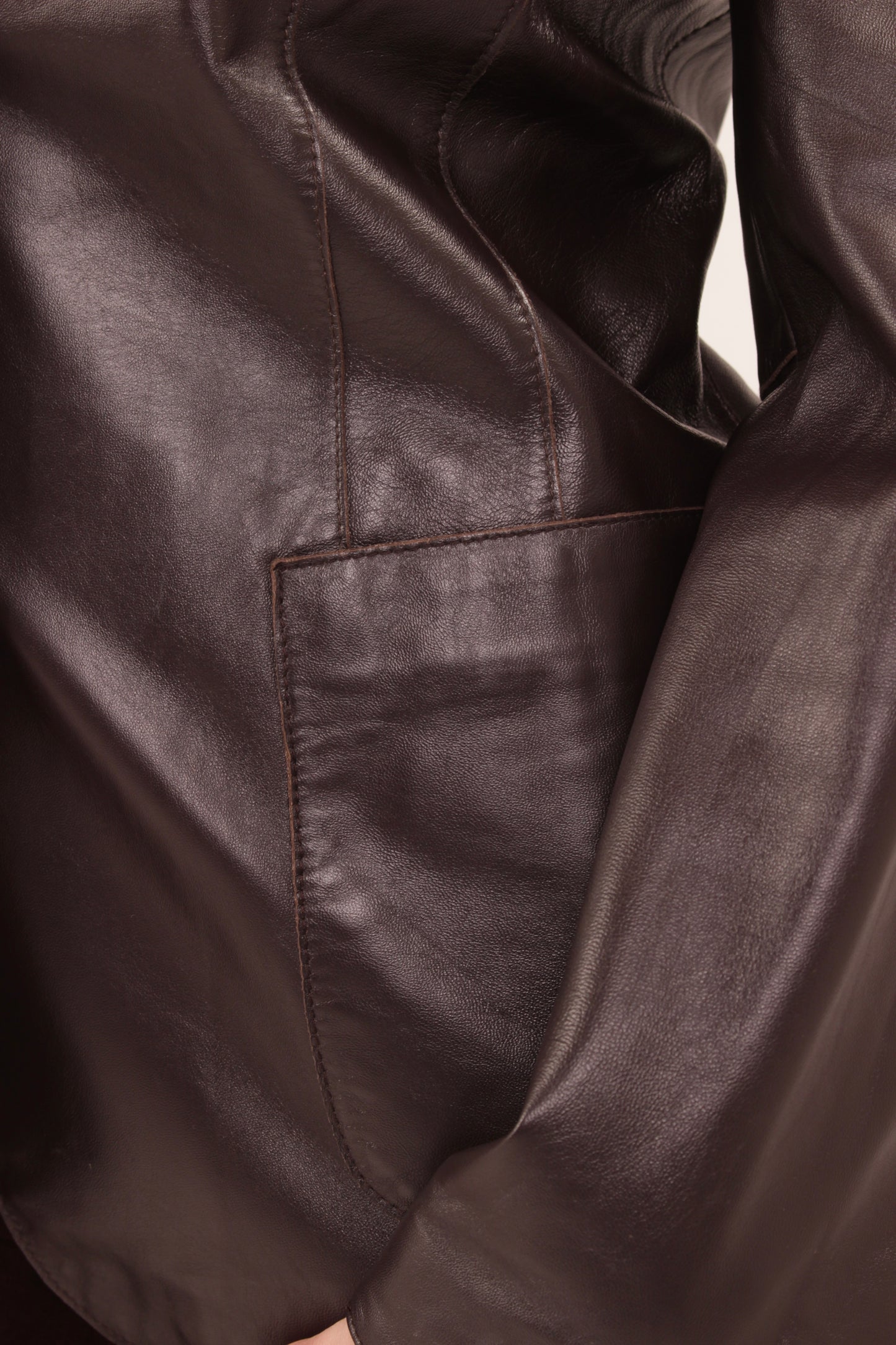 Vintage Caslon Brown leather Jacket