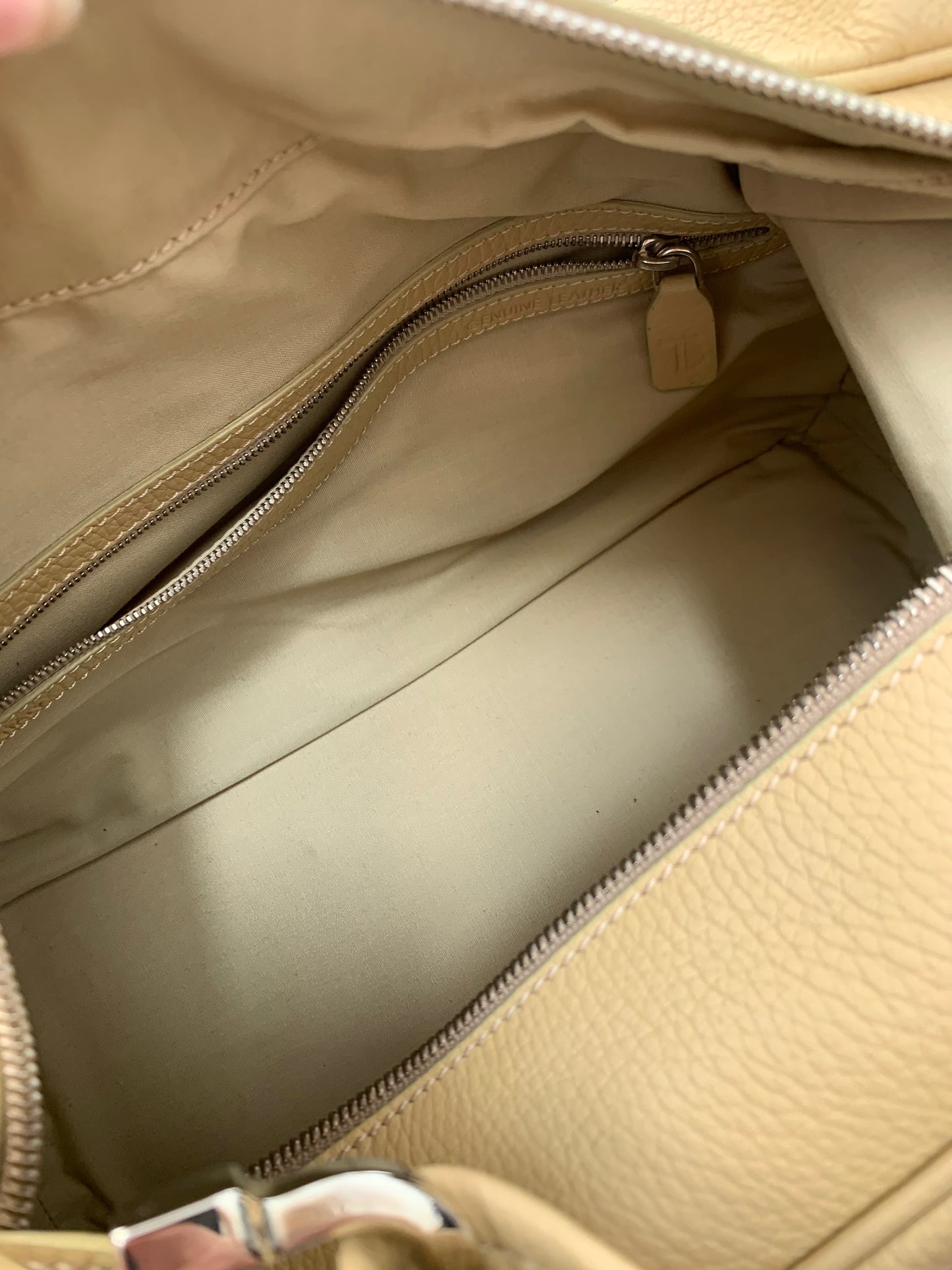 Todds Beige Leather Handbag