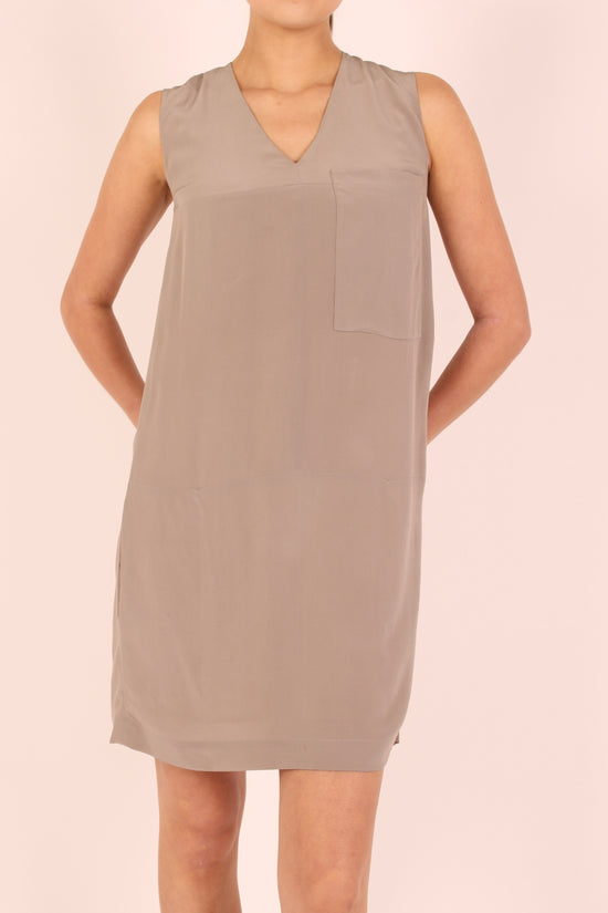 Vintage Chloé Grey Silk Dress