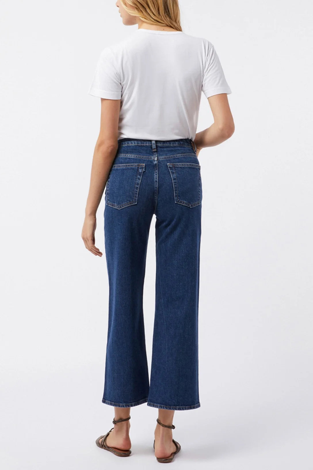 3X1 NYC Lauren Mid-Rise Cropped Flare Jeans-NWT