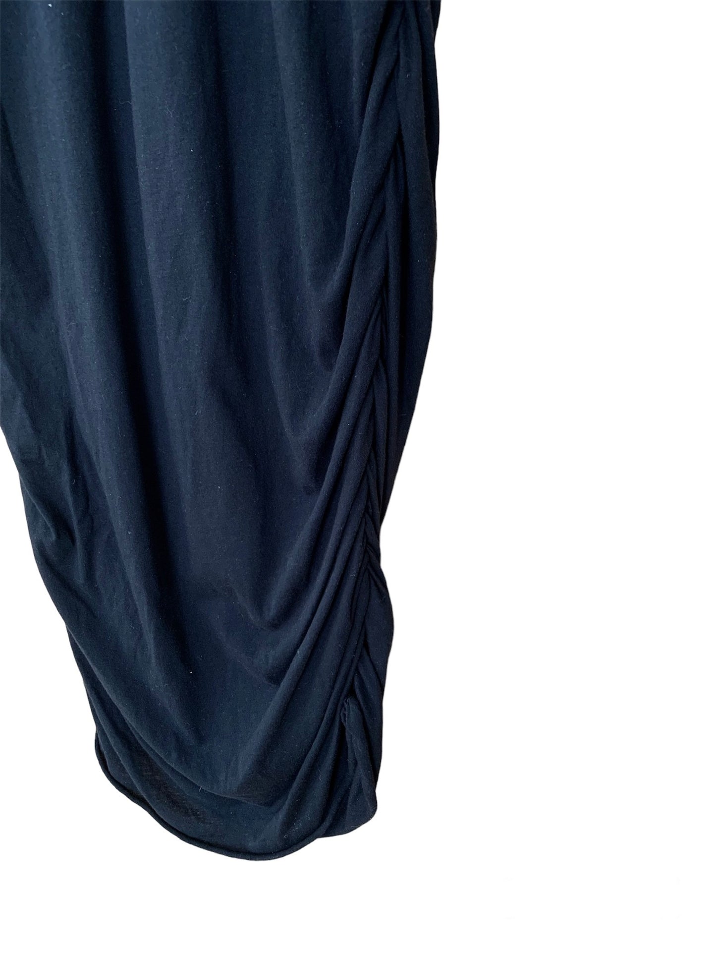 Lanvin Ruched Black Dress