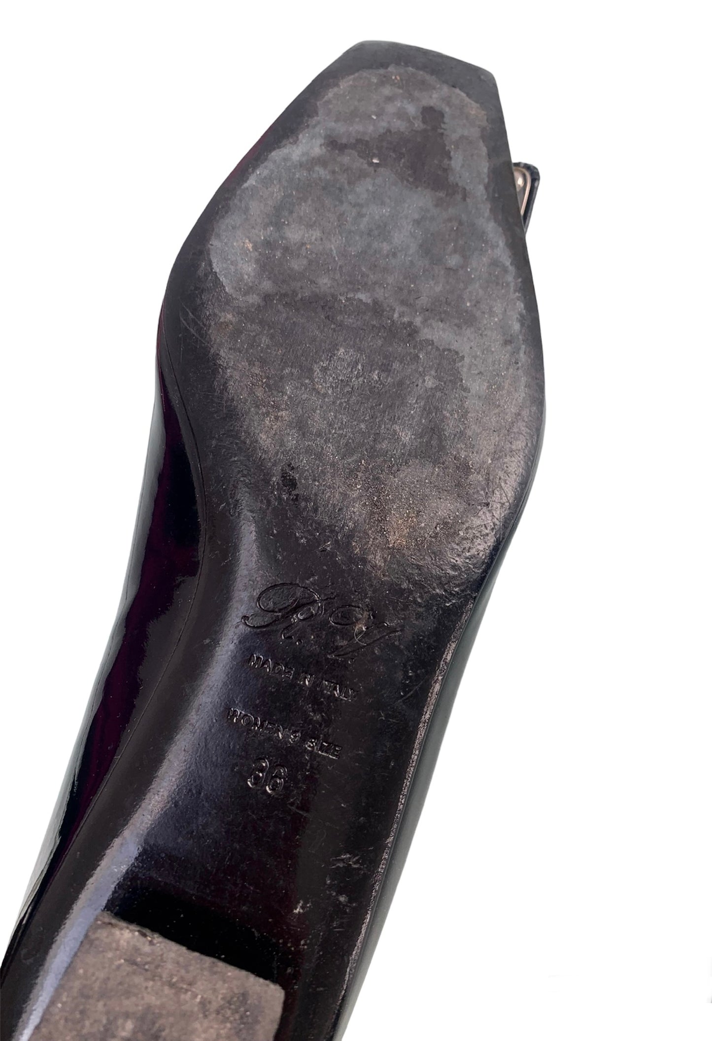 Roger Vivier Black Patent Leather Buckle Pumps