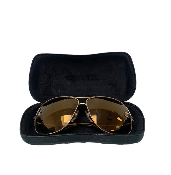 Load image into Gallery viewer, Chanel Aviator Sunglasses
