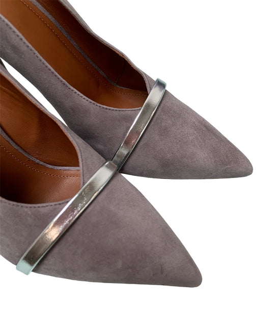 Malone Souliers Grey Suede Heels - unworn