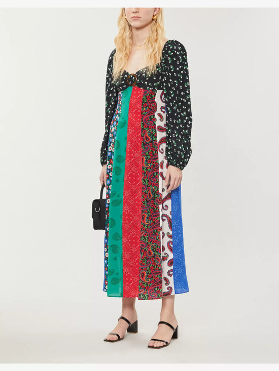 Rixo Silk Panel Dress - nwt