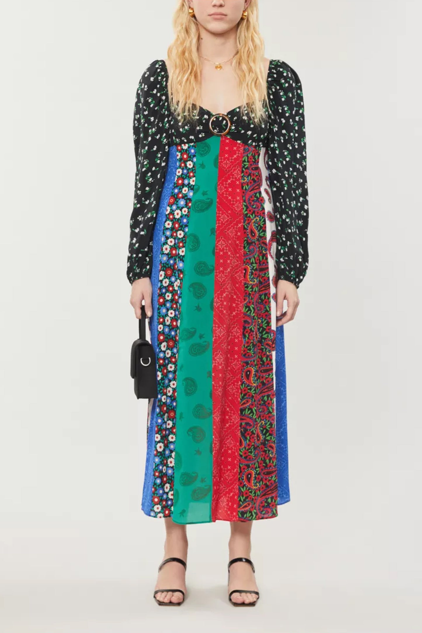 Rixo Silk Panel Dress - nwt