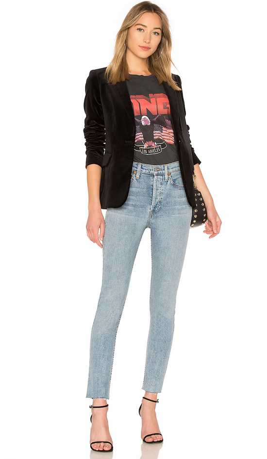 Re/Done Originals High Rise Ankle Crop Jeans