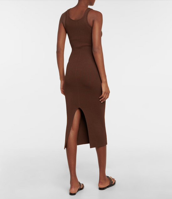 Toteme Chocolate Ribbed Dress