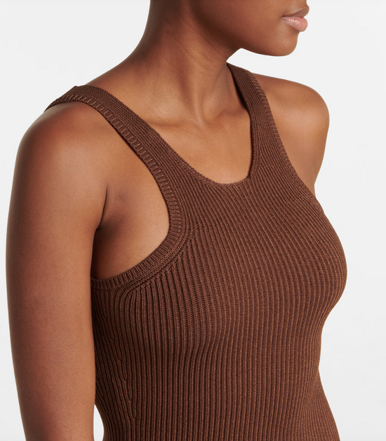 Toteme Chocolate Ribbed Dress