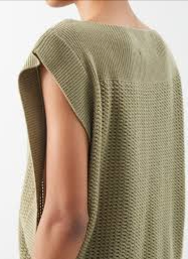 Sa Su Phi Open-work Cashmere Sleeveless Sweater