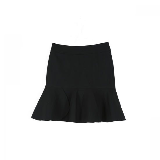 Load image into Gallery viewer, Balenciaga Black Wool Ruffled Mini Skirt
