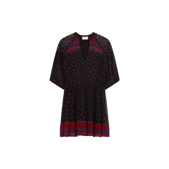 Ba&sh Patterned Chiffon Mini Dress
