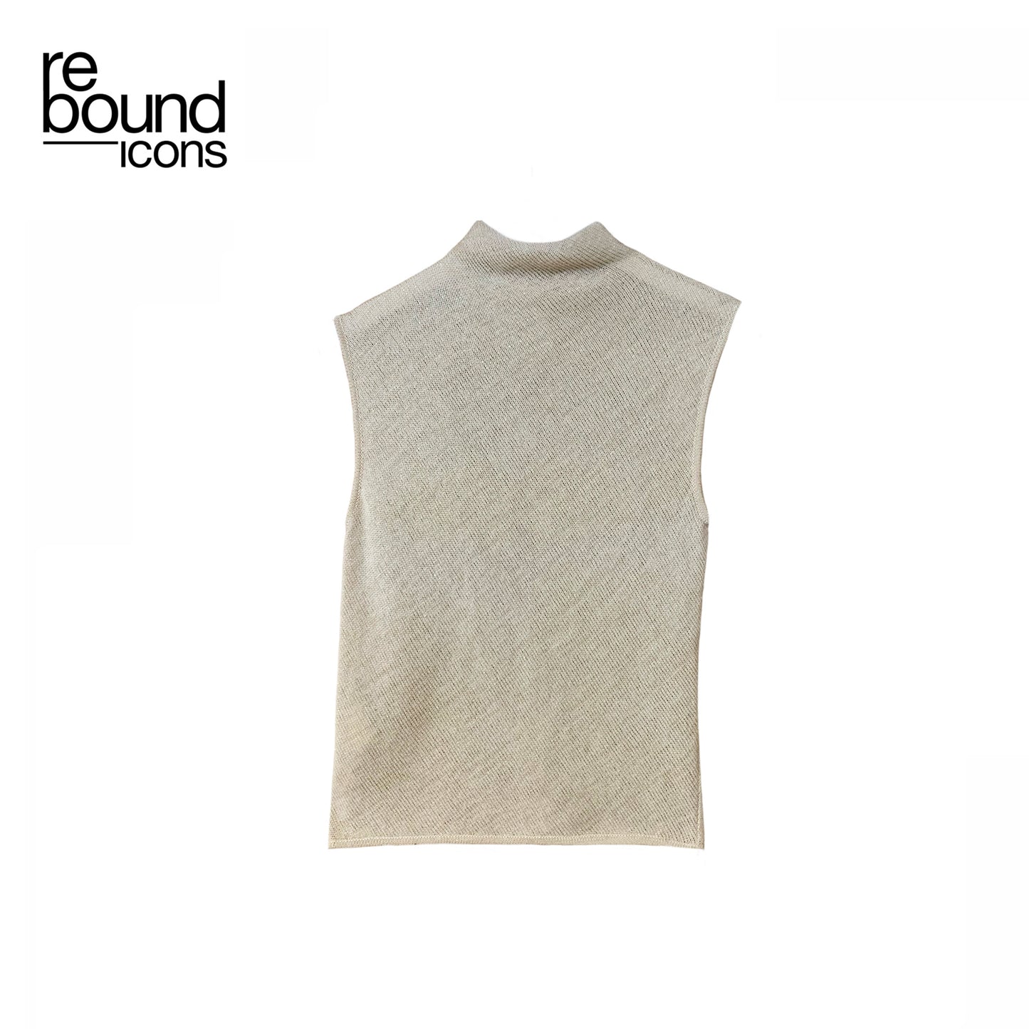 Vintage Emanuel Ungaro Beige Glitter Knit Top