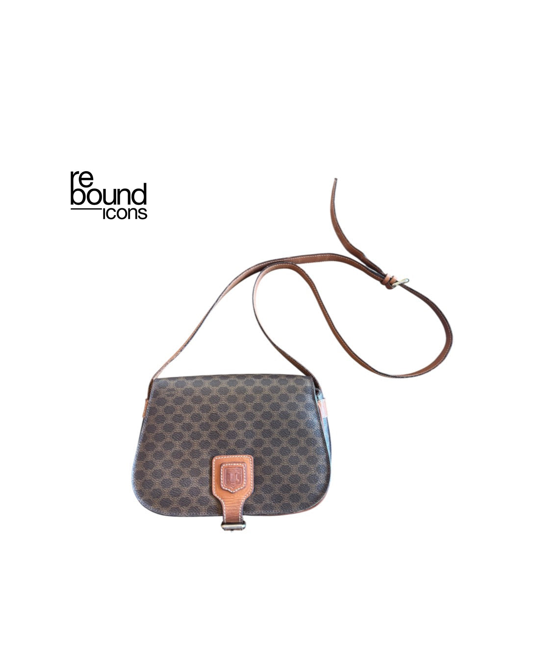 Vintage Celine Macadam Crossbody Bag