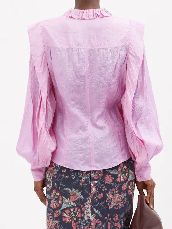 Isabel Marant Pink Silk Blouse