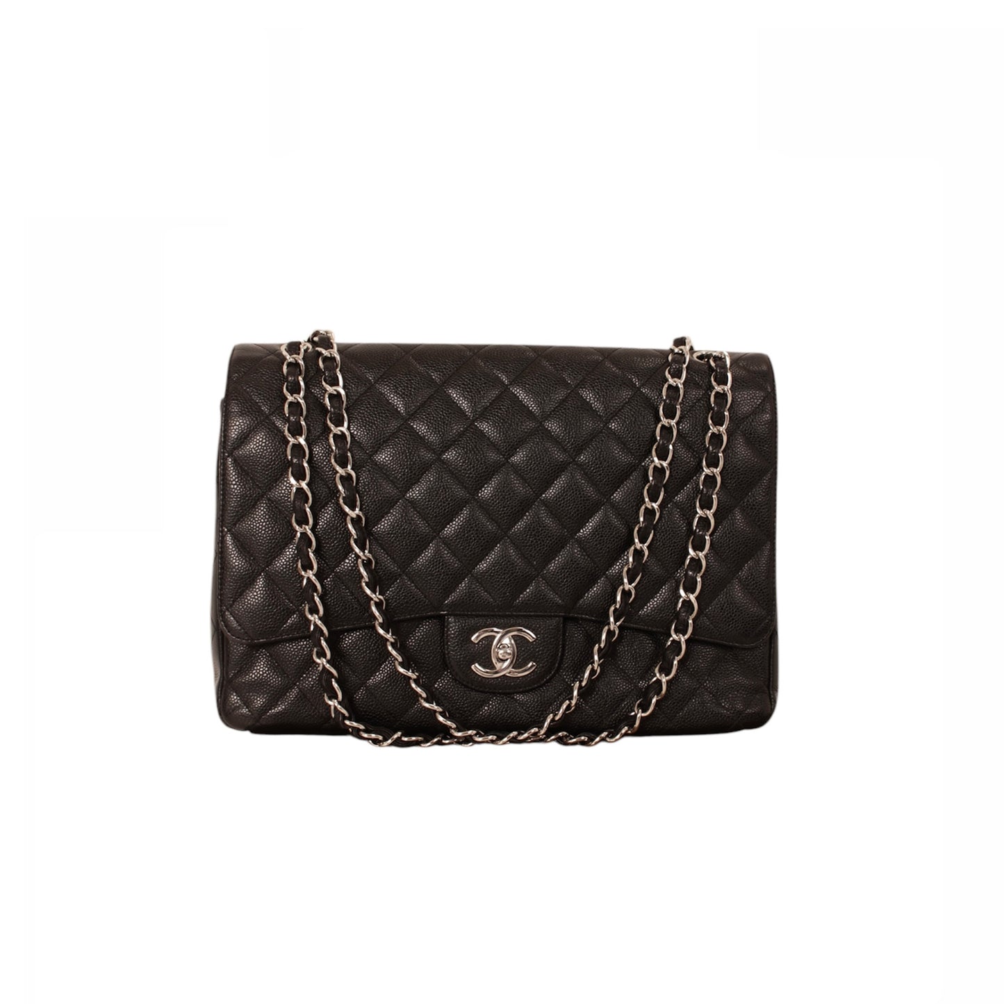 Chanel Black Caviar Maxi Double Flap Bag