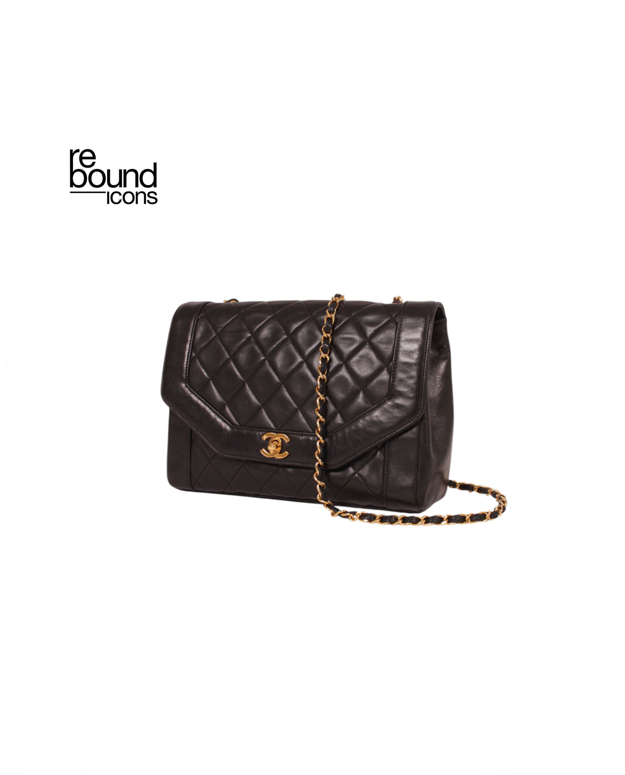 Vintage Chanel Lambskin Diana Flap Bag