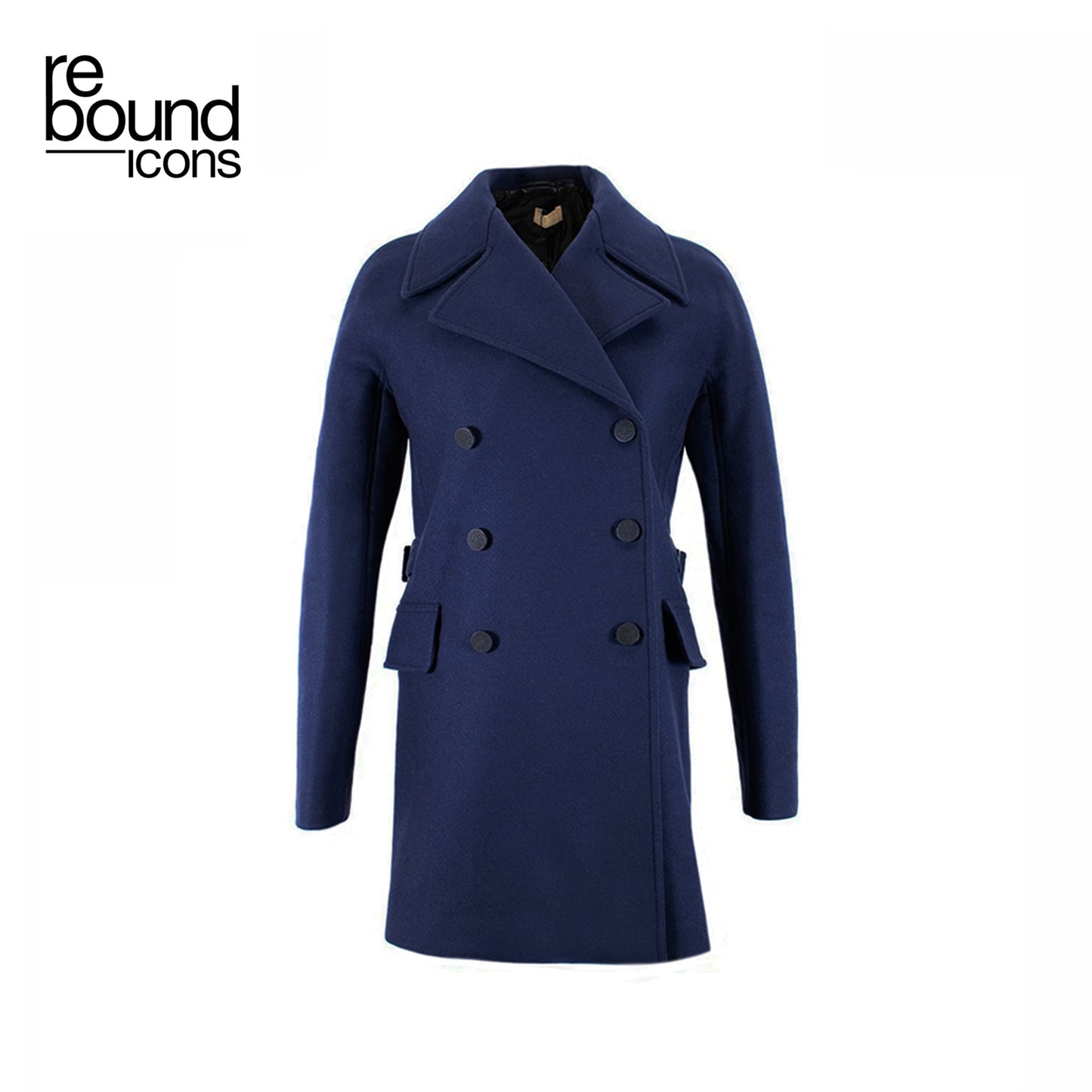 Alaia Navy Wool Coat