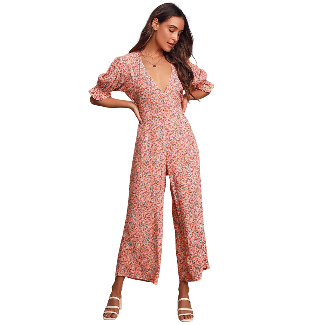 Faithful The Brand Floral Print Jumpsuit