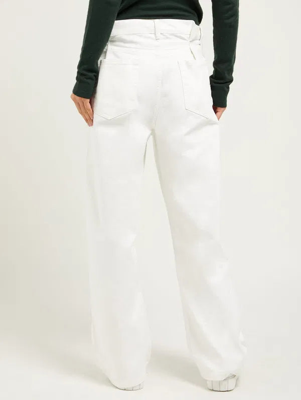 Raey White Fold Baggy boyfriend Jeans