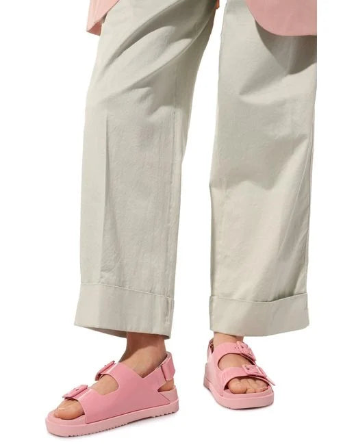 Gucci Pink Double G Rubber Sandals