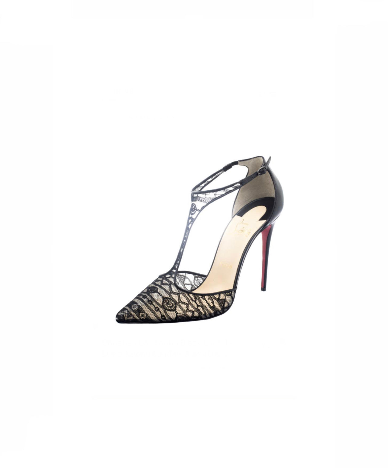Load image into Gallery viewer, Christian Louboutin Lace T Bar Heels
