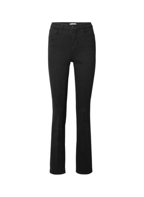 L’Agence Black Straight Leg Oriana Jeans