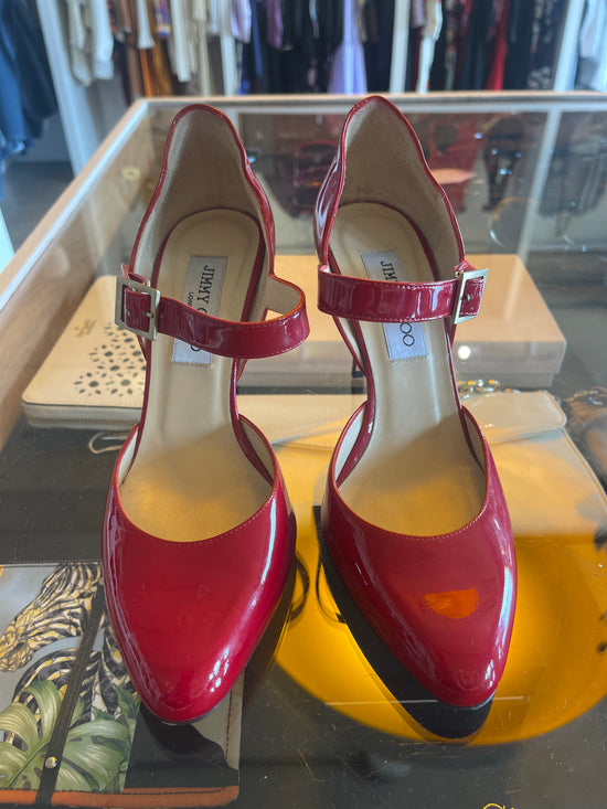 Jimmy Choo Red Patent Heels ReBoundStore