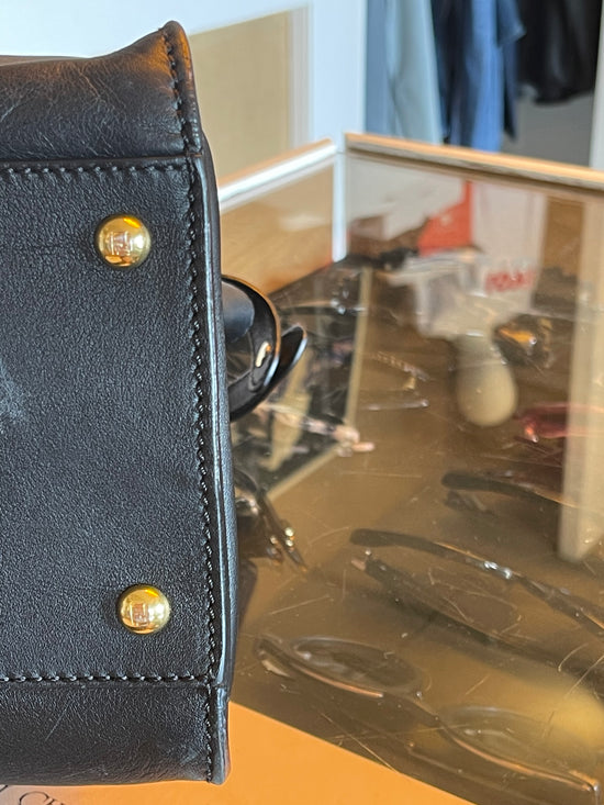 Fendi Peekaboo Black Leather Bag